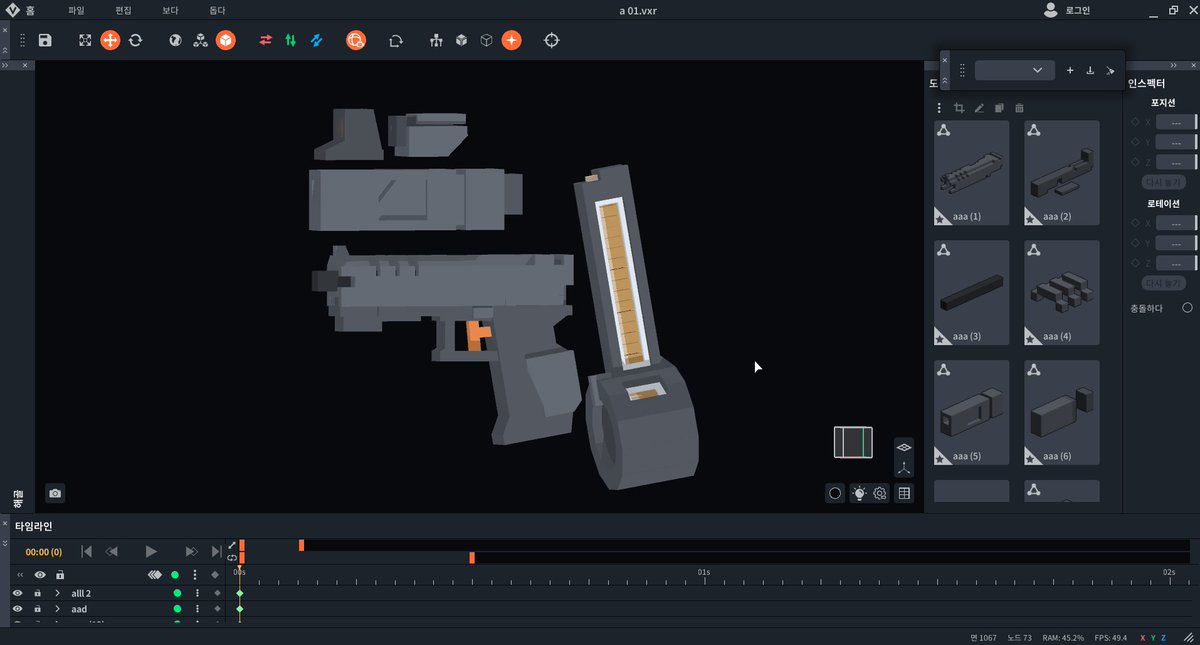 Heedong ν¬λμ΄ π (@heedonghd) on Twitter photo Pistol modeling π§
<a href="/VoxEdit/">VoxEdit</a>
#VoxelArt #3d #pixelart #lowpoly Pistol modeling π§
<a href="/VoxEdit/">VoxEdit</a>
#VoxelArt #3d #pixelart #lowpoly