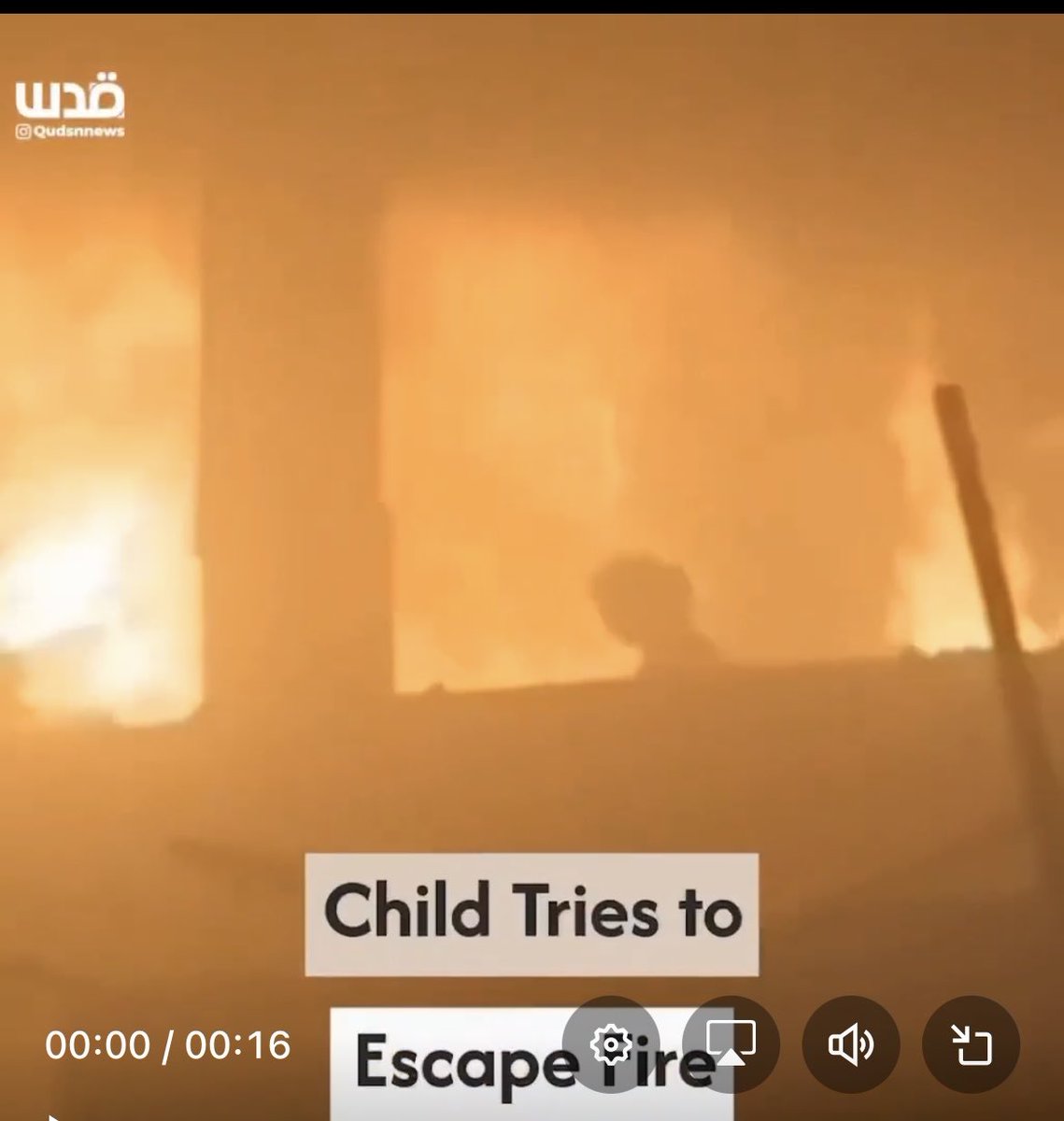 lowles_nick's tweet photo. The image of a girl trapped in a burning building in Gaza should haunt us all. What Hamas did on 7th October  was despicable. What Israel is now doing in Gaza is despicable.

The silence of the West to what is unfolding is unforgivable https://t.co/tOYEpaGCIE