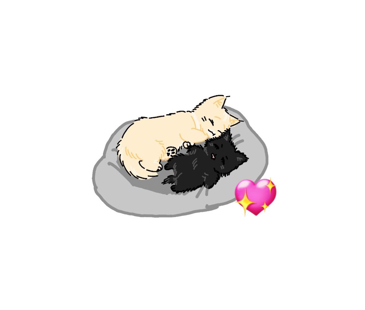 여러분… 
팔로워분이 냥 형제 
성이탯이그려주셨어요……… 
저만 볼 수 없어서 공유합니다😍