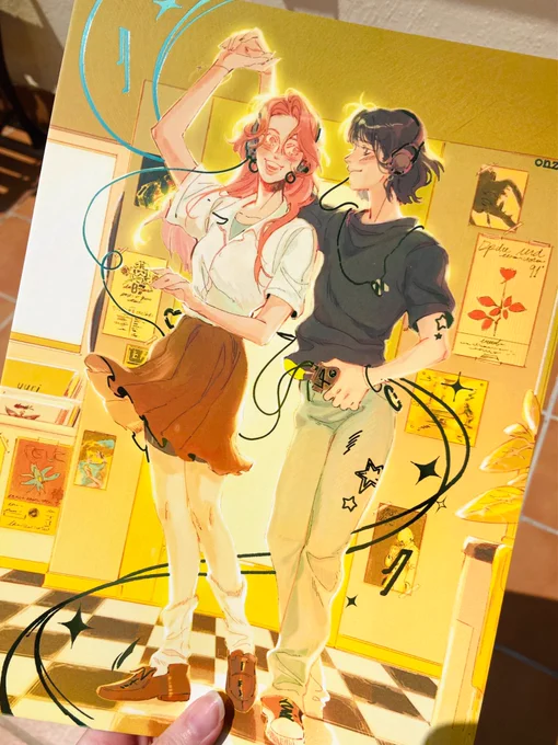 the green yuri foil prints have arrived  