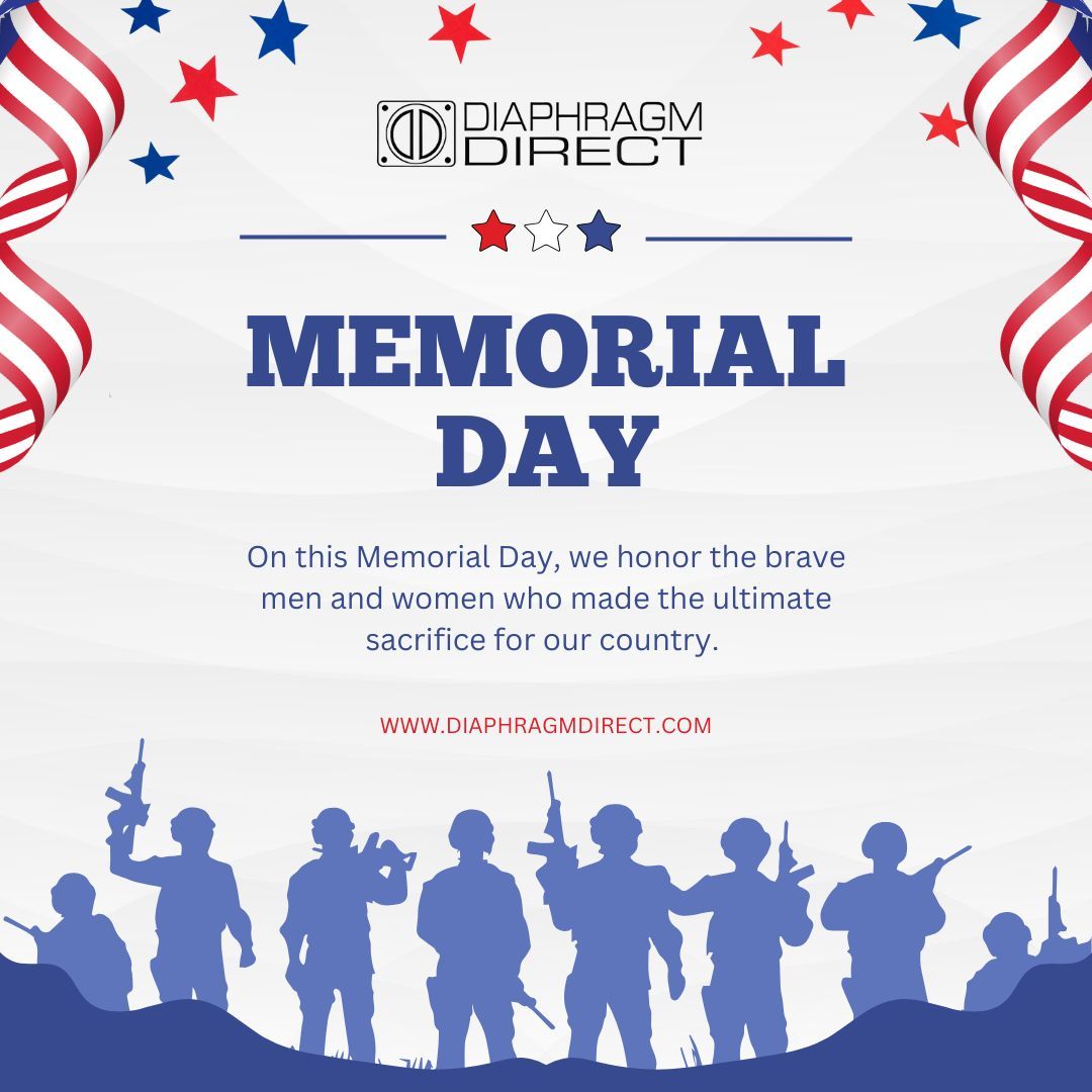 Remembering our heroes today and always. Wishing you a peaceful Memorial Day.  

#MemorialDay #HonorAndRemember #DiaphragmDirect