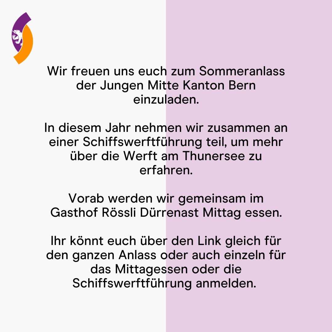 Wir freuen uns auf einen spannenden #Sommeranlass am Samstag, 14. Juni 2025, in Thun. Anmelden könnt ihr euch bis am 04.06. über den Link in der Bio. 
Die Führung kostet CHF 15.- 
#DieJungeMitteBern