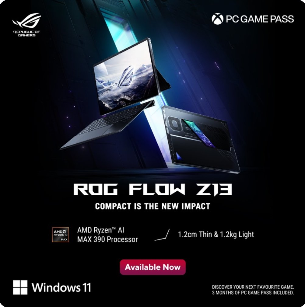 KhushiInsa18800's tweet image. Wield the Power in your own hands!⚡

#ROGIndia #ROG5000Series #FlowZ13 #ROG2025 #ForThoseWhoDare #GamingEvolved #RTX5000