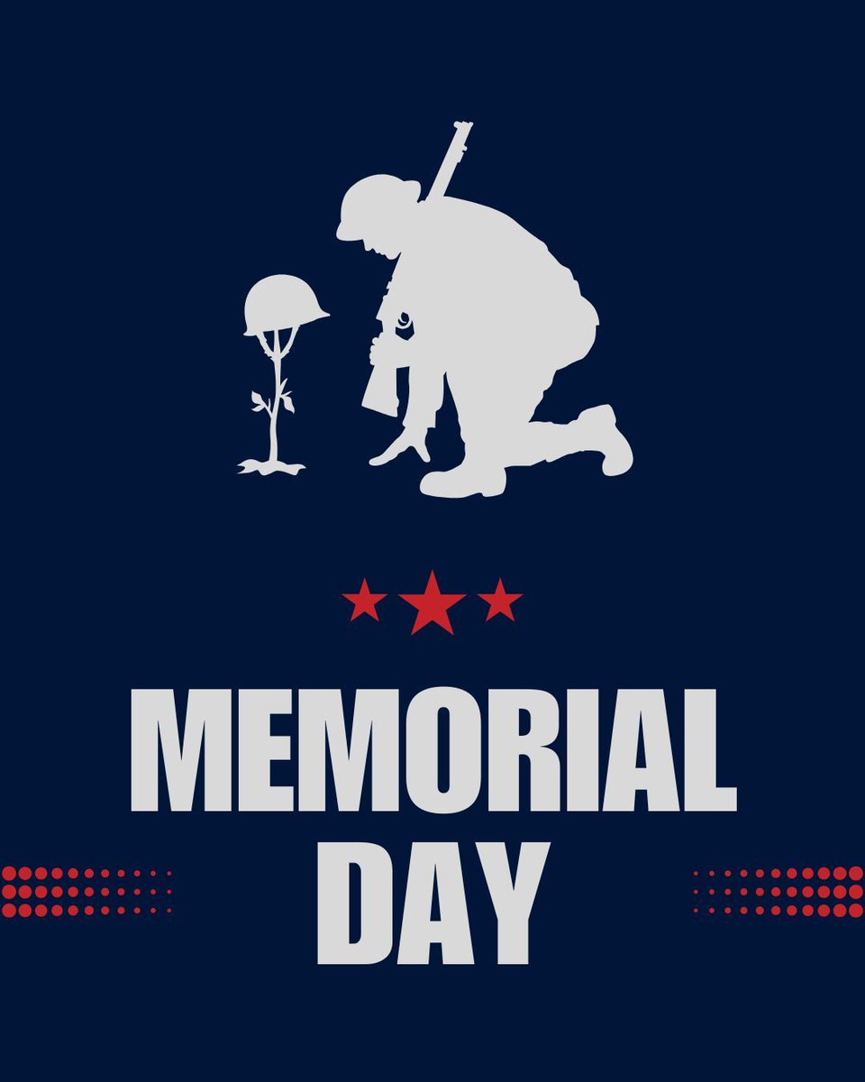 On this Memorial Day, we pay tribute to the brave men and women who made the ultimate sacrifice in service to our country. 🇺🇸