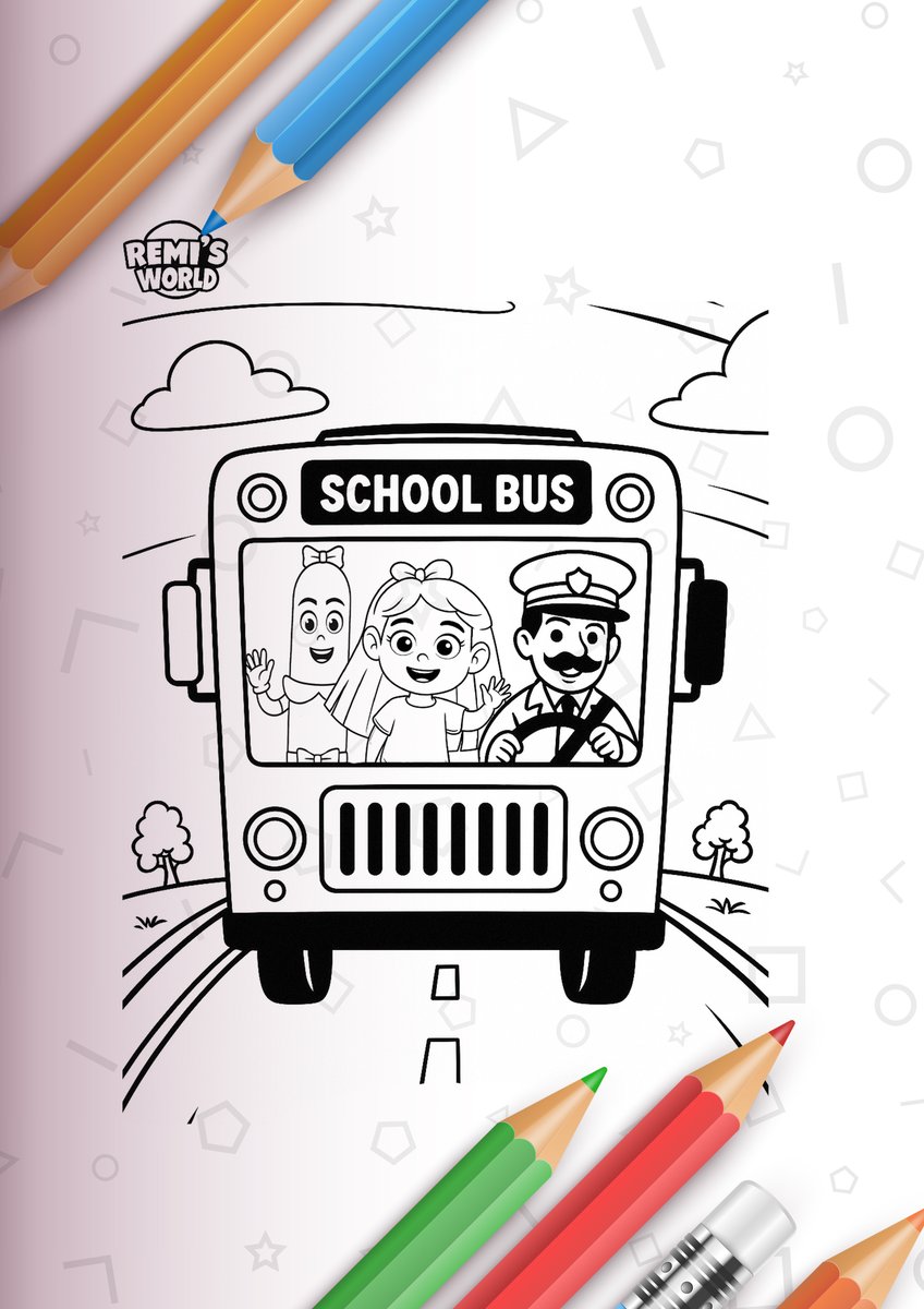 Remisworld4Kid's tweet photo. 🚌✨ Free Printable School Bus Coloring Page! ✨🚌
Keep little hands busy and imaginations rolling with our simple, kid-friendly school bus coloring sheet. Perfect for:

🔔 Love fun learning activities?
Subscribe for Weekly Learning Songs ► https://t.co/IumE4kb5bT https://t.co/EviycmjYEH