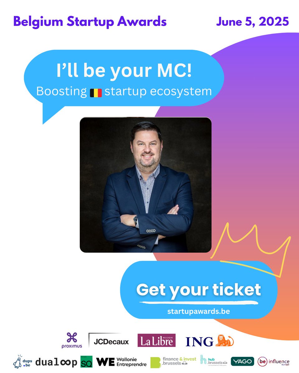 Only 10 days to go until the inaugural Belgium Startup Awards, and delighted to support with Syndicate One and serve as MC for the 'Founders Stage' all day. 🚀

linkedin.com/posts/robinwau…