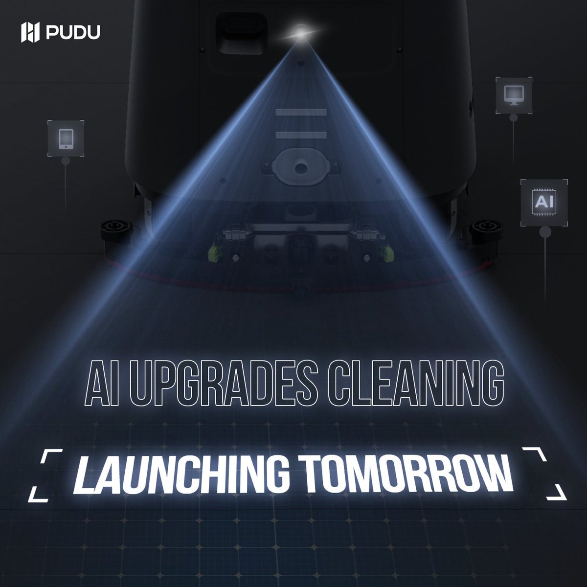PuduRobotics's tweet image. When cleaning meets AI innovation—
You get results like never before.

Launching tomorrow.✨

#PuduRobotics #AICleaning #SmartCleaning #InnovationUnleashed #NextGenCleaning  #CleaningRobot #ProductLaunch #AI