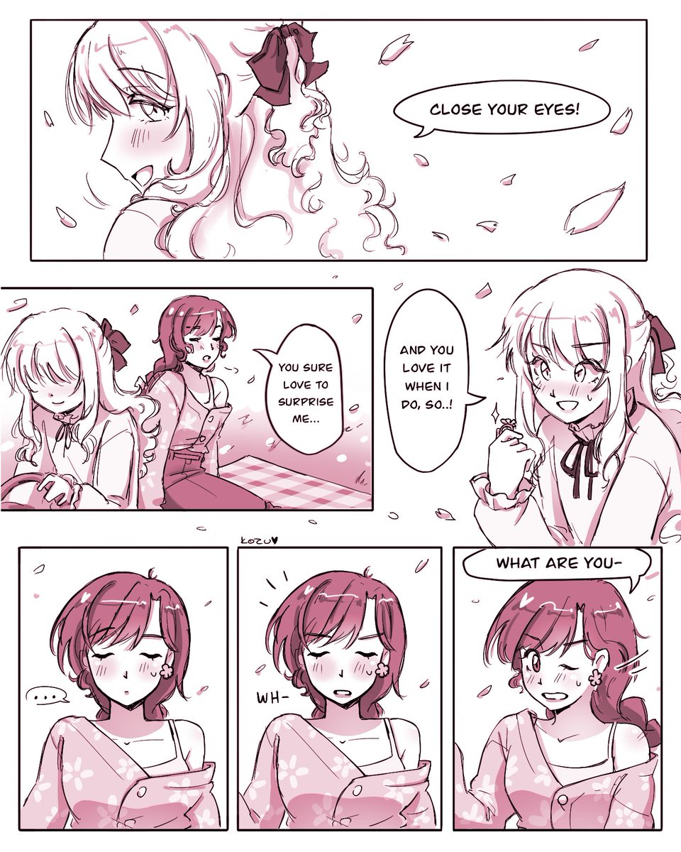 Kozuwu1312's tweet image. now that joana posted it i think i wanna see how twt responds to my comic (4/8) #みずえな #mzen