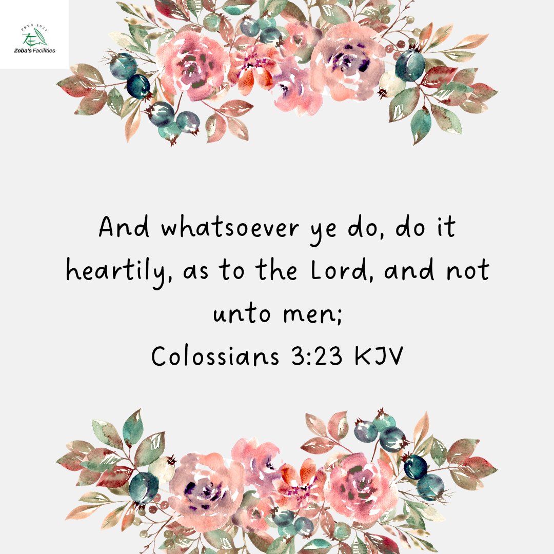 #wordfortheweek
#zobasfacilities