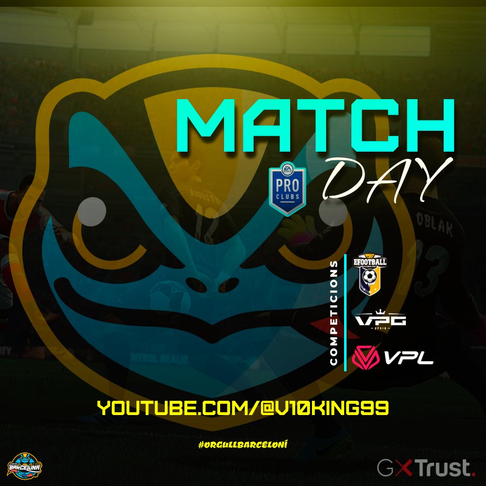 Gaming Barcelona eSports Club (@gamingbarxelona) on Twitter photo #EAFC25 | ¡𝐌𝐀𝐓𝐂𝐇𝐃𝐀𝐘!
🏆 | <a href="/VPG_Spain/">Virtual Pro Gaming España</a>
🆚 | <a href="/SeattleGiants/">Seattle Giants</a>
⏰ | 22:20h
🏆 | <a href="/PLGeFootBall/">PLG efootball</a>
🆚 | <a href="/SuzakuEsports/">SZK Esports</a>
⏰ | 22:40h
📺 | Youtube/<a href="/xV10KinGx/">𝐕𝟏𝟎𝒦𝒾𝓃𝑔</a>
#OrgullBarceloní 💙💛 #EAFC25 | ¡𝐌𝐀𝐓𝐂𝐇𝐃𝐀𝐘!
🏆 | <a href="/VPG_Spain/">Virtual Pro Gaming España</a>
🆚 | <a href="/SeattleGiants/">Seattle Giants</a>
⏰ | 22:20h
🏆 | <a href="/PLGeFootBall/">PLG efootball</a>
🆚 | <a href="/SuzakuEsports/">SZK Esports</a>
⏰ | 22:40h
📺 | Youtube/<a href="/xV10KinGx/">𝐕𝟏𝟎𝒦𝒾𝓃𝑔</a>
#OrgullBarceloní 💙💛
