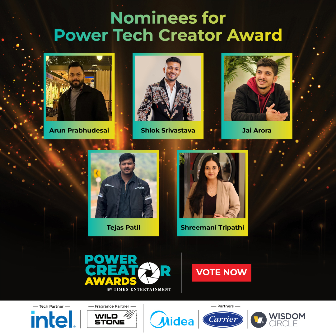 etimes's tweet image. From gadget reviews to tech tips, #techcreators have been at the forefront of simplifying technology and innovation. Support your favourite tech creator at the #PowerCreatorAwards by voting for them: toi.in/yiSlVa