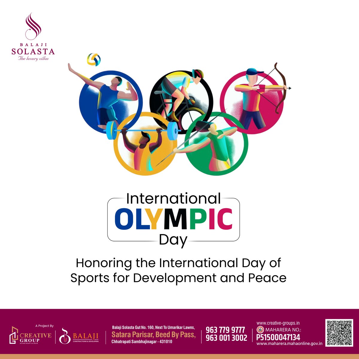 creativegroup26's tweet photo. 𝐈𝐧𝐭𝐞𝐫𝐧𝐚𝐭𝐢𝐨𝐧𝐚𝐥 𝐎𝐋𝐘𝐌𝐏𝐈𝐂 𝐃𝐚𝐲
Honoring the International Day of Sports for Development and Peace

#worldolympicday #जागतिक_ऑलिंपिक_दिन #OlympicSpirit #CelebrateAthletes #SportsForPeace #olympicvalues #olympicgames https://t.co/PMdKUCREym