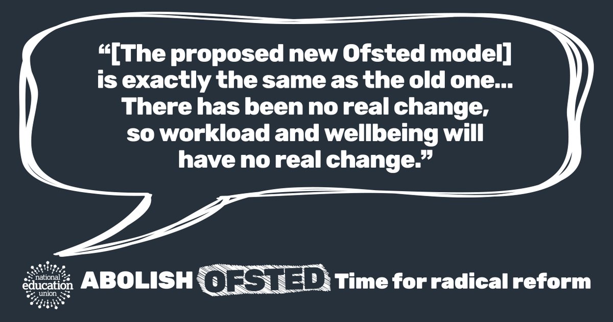 This Labour government promised the electorate and the education profession ‘change’, but Ofsted’s proposals promise more of the same. 

We need a new approach to school inspection, one that supports educators rather than punishes them. It's time for radical reform.