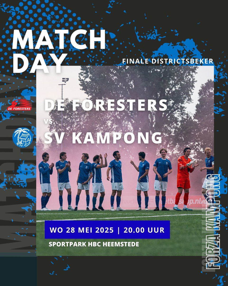 KampongVoetbal's tweet photo. #MATCHDAY
⚽️ Foresters - Kampong
🏆 Beker
📆 Woensdag 28 mei 2025
🕑 20.00 uur
🏟️ Sportpark HBC
📍 Heemstede
🎺 F.M. Tol
📱 #forkam https://t.co/d7EaduyhgA