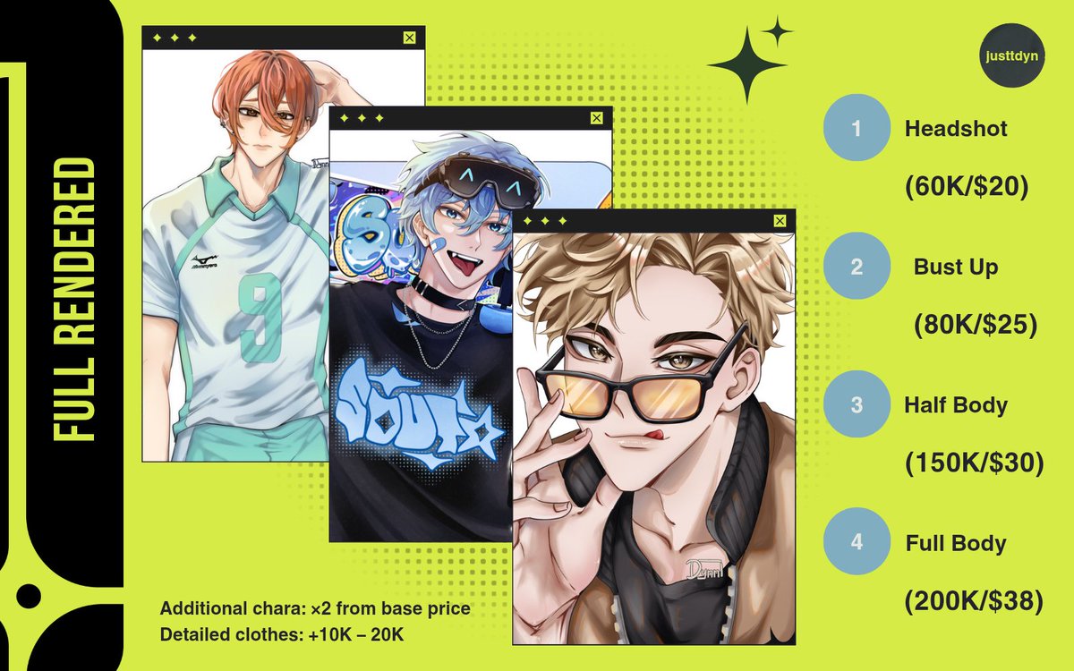 justtdyn's tweet photo. 🍀COMMISSION OPEN🍀
[RT and likes are very appreciated]

Hello! I'm opening commission for local and international. 
More info:
Carrd: https://t.co/fNXoKgDm4Q
Vgen: https://t.co/umds2QRoDw

DM me if you're interested✨️
#opencommission #artidn #commissionsopen #VGenComms https://t.co/iZT8g0utLE