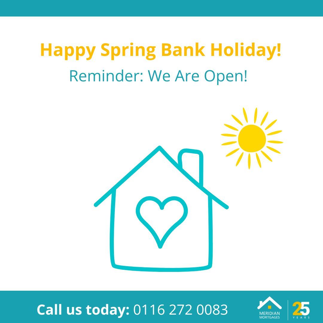 Happy Spring Bank Holiday! 🏠 ☀️ 

Whether you’re starting your homeownership journey, planning to move home, or just have a question about your mortgage, our team is ready to help. 📞 0116 272 0083