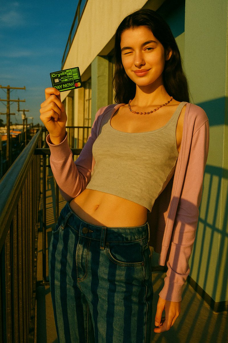 CryditPay's tweet photo. Living life on your own terms โ powered by Crydit.
๐๐ณ
#CryptoLifestyle #CryditCard #LiveUnlimited #Web3Finance #SpendFreely https://t.co/PV8qvPuRYc