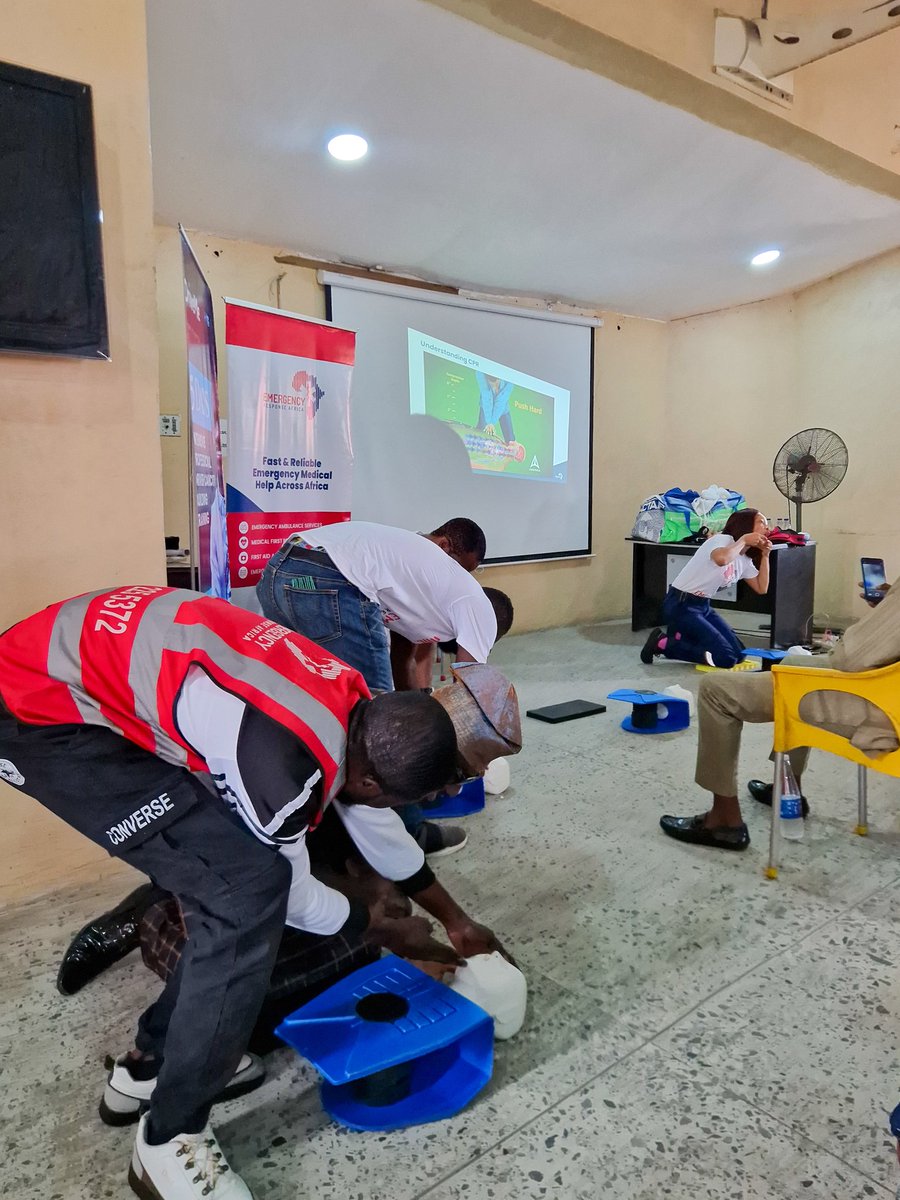 It's a new week to show up and show out
Last Friday, we spent the day with the incredible drivers at @driveme_mobility, equipping them with lifesaving First Aid &amp; CPR skills  and offering health check-ups while at it.