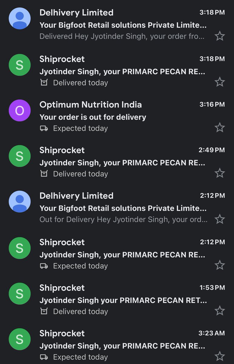 Jyotinder_Singh's tweet image. i think my order is out for delivery