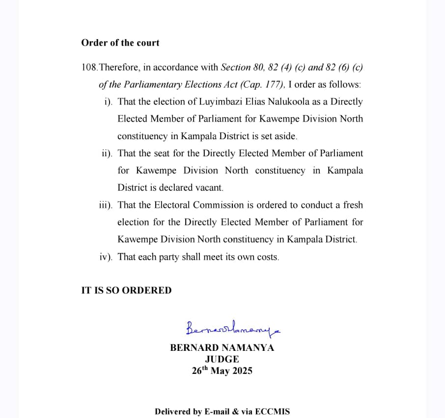 Congragulations team Crane, Hon. Faridah Nambi and the mighty <a href="/NRMOnline/">NRM Party</a>.