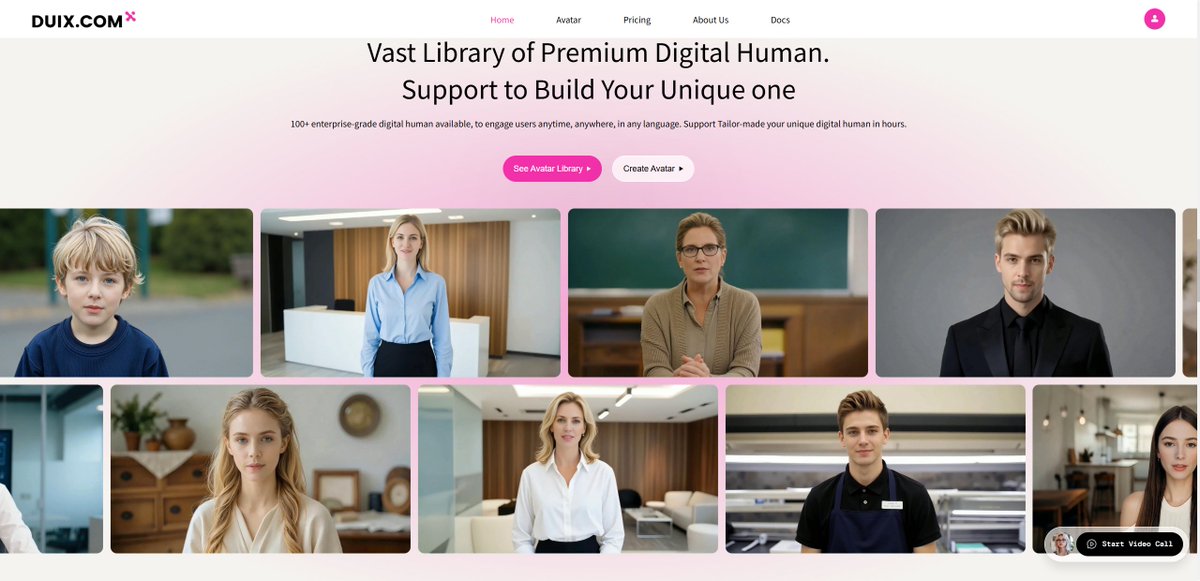 heygem_'s tweet photo. ✨Vast Library of Premium Digital Human. Support to Build Your Unique one. 
🎥100+ enterprise-grade digital human available, to engage users anytime, anywhere, in any language. 

👉 Try it now：https://t.co/OH6h8IHWlq

#talkingavatar #aiavatar #AIgirlfriend #duix https://t.co/BbxO90gs5a