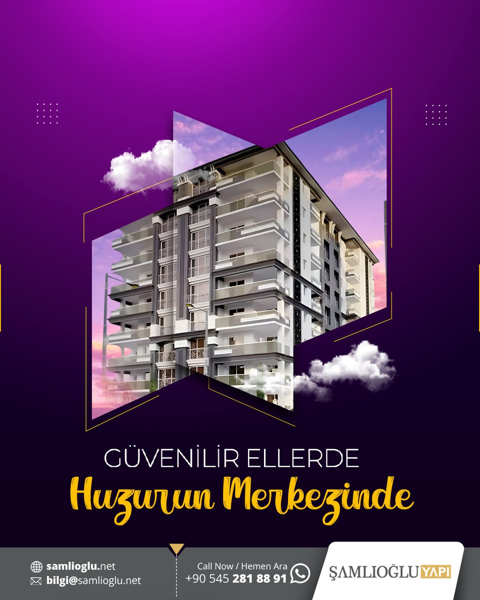 🏗 Şamlıoğlu Yapı
⛲ Tekno Havuz &amp; SPA
🏖 Aqua City Malatya
🥡 Magro Gıda
📱0 545 281 88 91
🌍 samlioglu.net

#Şamlıoğlu #Samlioglu #ŞamlıoğluGroup #Malatya #Pütürge #Yazıhan #Yeşilyurt #Satılık #Kiralık #Daire #Apartman #Fırsat #İndirim #Karakavak