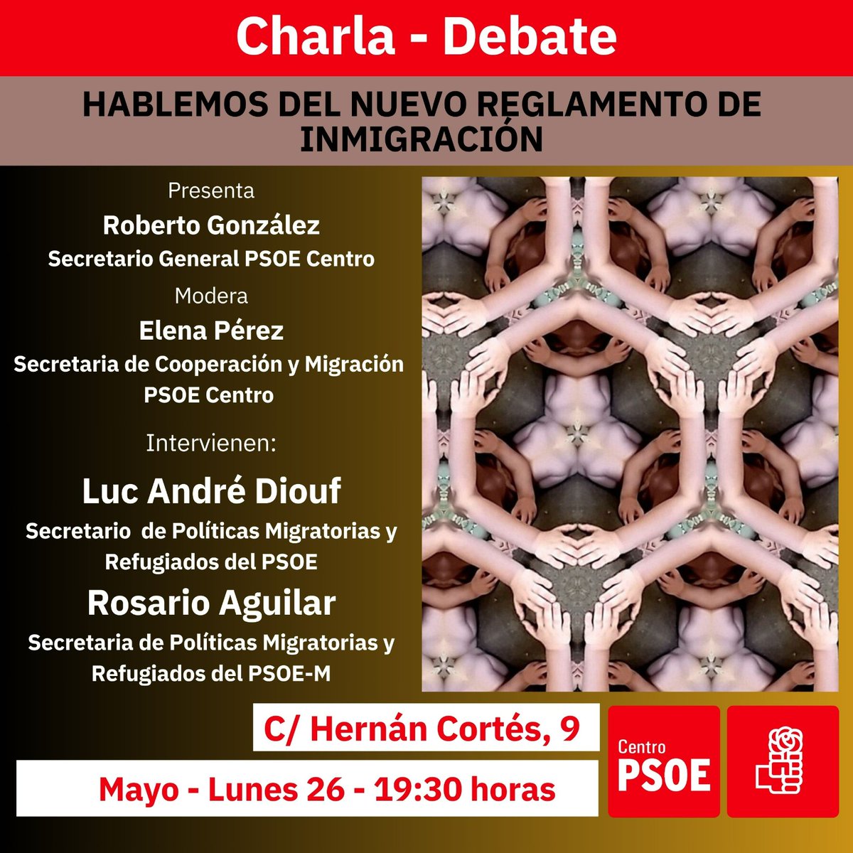 Esta tarde tenemos un debate sobre un tema siempre importante y de actualidad, la inmigración, también un tema siempre propenso a las manipulaciones interesadas. 
Por eso queremos hablar del nuevo Reglamento de Extranjería con <a href="/DioufLuc/">Luc André Diouf Dioh</a> y <a href="/ROSARIOAGUILAR7/">ROSARIO AGUILAR/❤️</a>.
¡Os esperamos!
