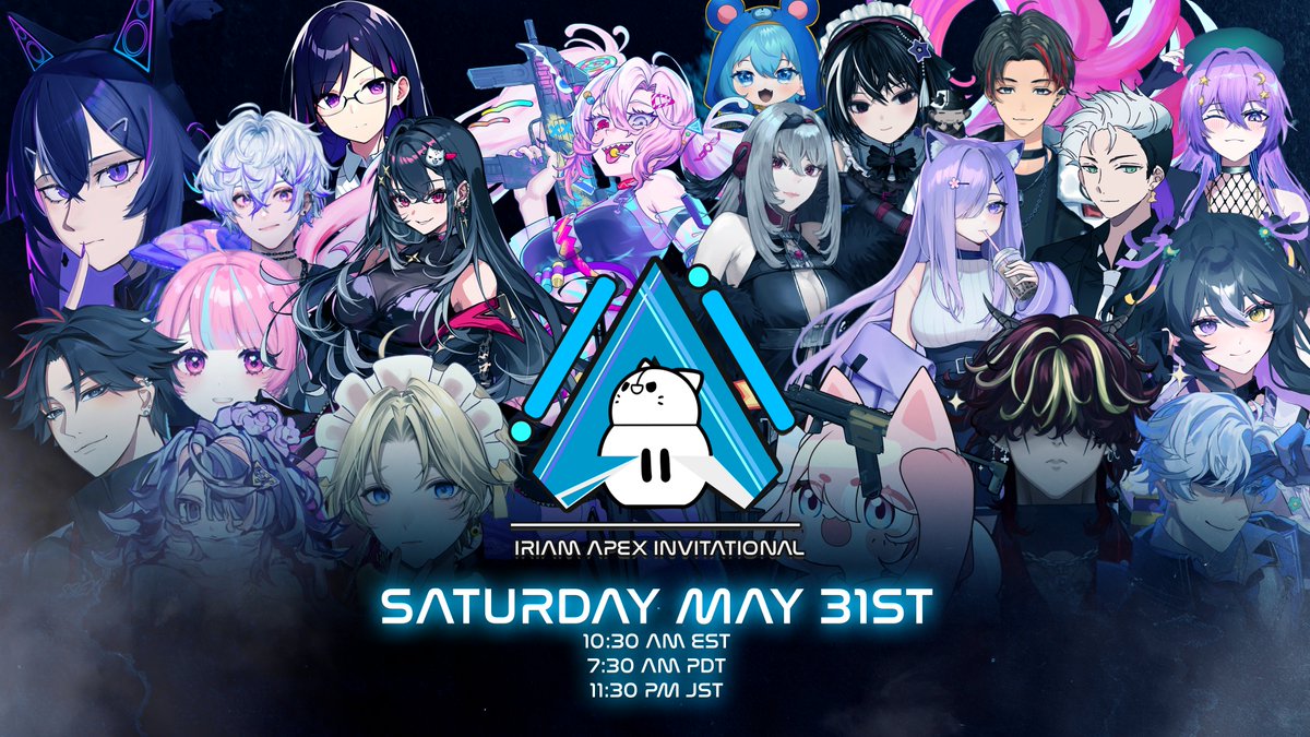 20 VTuber Captains

Who will lead their team to Victory and become the first IRIAM Apex Invitational Champions?

#IRIAMAPEXINVITATIONAL