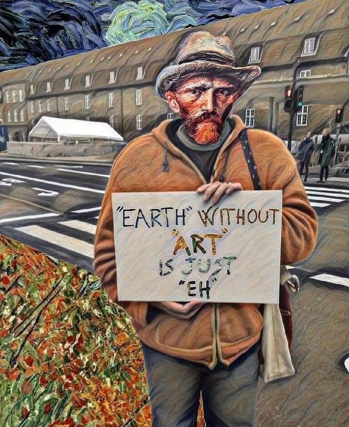 Earth without Art!
. #art #artwork #painting 🎨🖌️