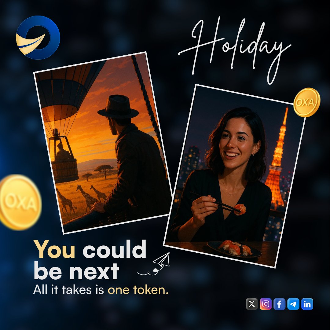 He booked a sunrise tour in Kenya⛅️

She ordered sushi in Tokyo🍣

You could be next😍

All it takes is one token.

Fast &amp; Secure Digital Payments for Travel &amp; Stays

raydium.io/swap/?inputMin…

#payments #Crypto #Travel