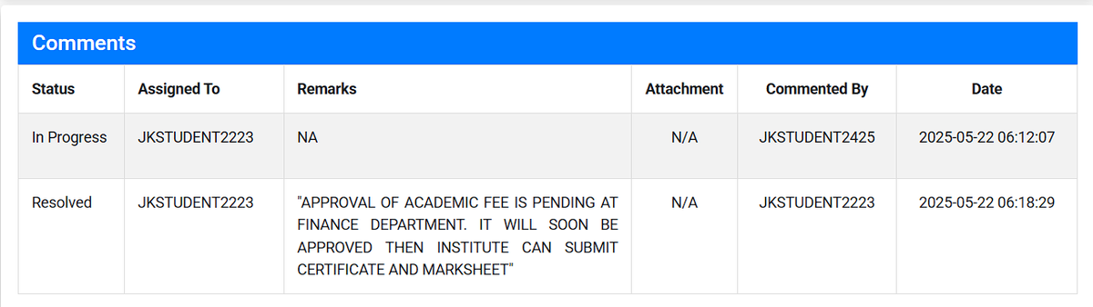 ARaina89927's tweet photo. Although our academic fee details were recently verified by AICTE—after being mistakenly uploaded incorrectly—the issue remains unresolved although we (students) have sent multiple Grievances on centralized support system. https://t.co/037a5feqpp