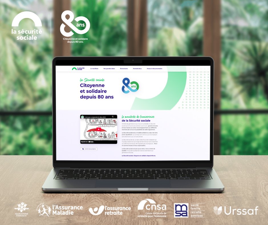 🎉 La #Sécu fête ses 80 ans !
Depuis 1945, elle œuvre pour l’accès aux soins, la solidarité et la justice sociale.
Un site spécial anniversaire vient d’ouvrir 💻 👉 80ans.securite-sociale.fr/accueil
📚 À découvrir :
🔹 Événements partout en France
🔹 Témoignages du quotidien
🔹 Concours