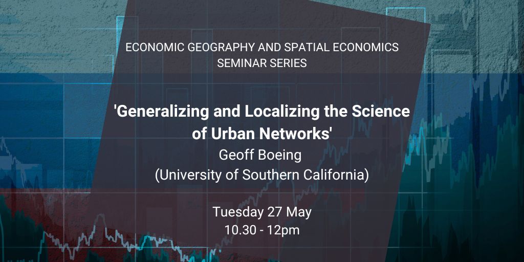 LSE Geography & Environment (@lsegeography) on Twitter photo ๐ This week we welcome Geoff Boeing (<a href="/gboeing/">Geoff Boeing</a>) to the Economic Geography and Spatial Economics Seminar Series.
<a href="/Davide_Rigo_/">Davide Rigo</a> <a href="/crescenzi_r/">Riccardo Crescenzi</a> <a href="/CarozziFelipe/">Felipe Carozzi</a>
If you wish to attend the seminar, please email geog.research@lse.ac.uk
๐ด zurl.co/6Xdi ๐ This week we welcome Geoff Boeing (<a href="/gboeing/">Geoff Boeing</a>) to the Economic Geography and Spatial Economics Seminar Series.
<a href="/Davide_Rigo_/">Davide Rigo</a> <a href="/crescenzi_r/">Riccardo Crescenzi</a> <a href="/CarozziFelipe/">Felipe Carozzi</a>
If you wish to attend the seminar, please email geog.research@lse.ac.uk
๐ด zurl.co/6Xdi