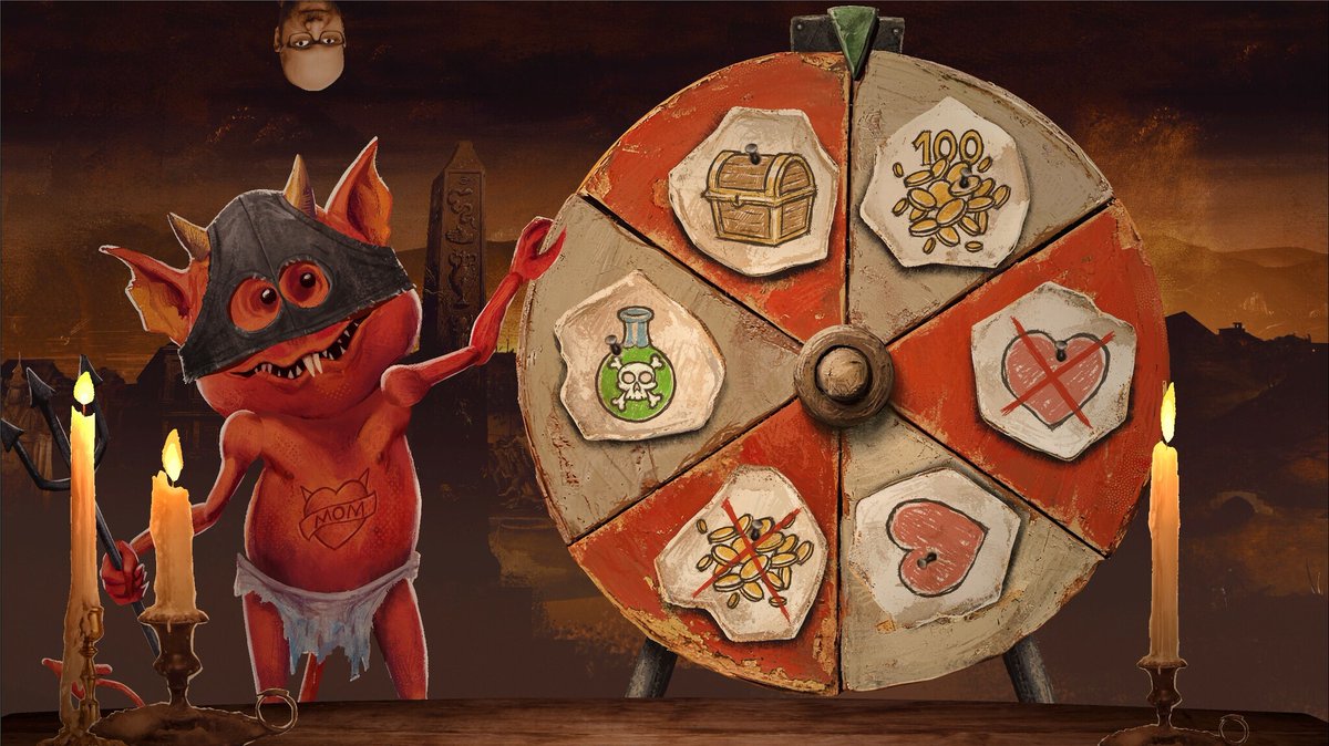 「いかさまポーカーバトルで悪魔に挑むローグライト『The Devil's Due』」|⚡Game*Spark⚡のイラスト
