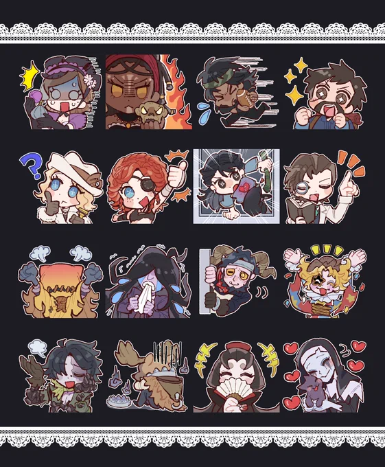 IdentityV7周年スタンプ | 30 #pixiv https://t.co/JRBNqVBGQh 

ずっと大好きです❣️  

#第五人格7周年記念イラストコンテスト #第五人格 