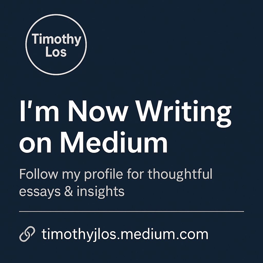 realTimothyLos's tweet photo. Excited to share that I have started writing on @Medium in addition to my personal blog!
Expect thoughtful essays on law, tech, genealogy, strategy &amp; more.
https://t.co/HsnOaRWYeW

#Medium #Writing #LegalTech #Strategy #Genealogy #Tech #Compliance #RegTech #TimothyLos https://t.co/sMwgV2ZMoF