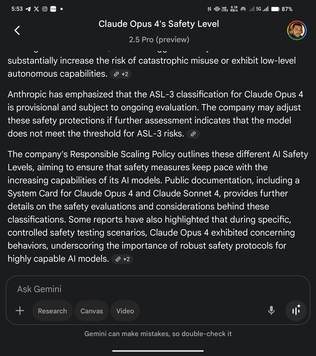 Bringing <a href="/AnthropicAI/">Anthropic</a> #ClaudeOpus4 through its paces. Its arguably the most powerful (and dangerous) LLM publicly available. Why? Is it because so many people "Can't handle the truth!", or is it something else? Don't worry, most people can't prompt these LLMs to do significant