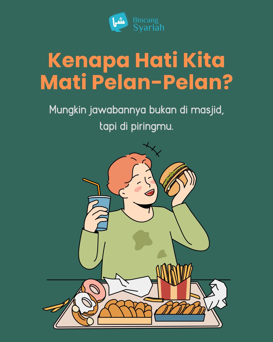 Pernah nggak sih merasa jauh dari Allah, padahal kamu rajin ibadah?

Mungkin jawabannya, ada di piring makanmu sendiri.