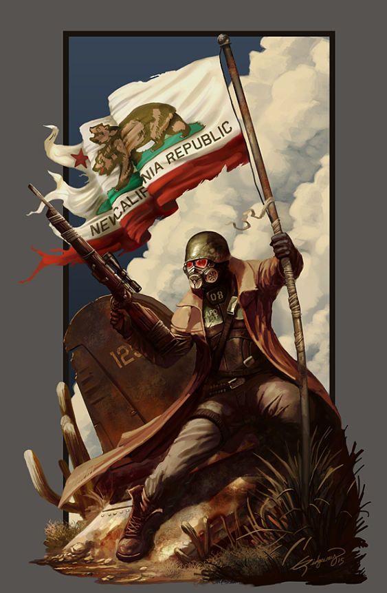 ⚠️ La guerra non cambia mai… ma le leggende nascono nel Mojave. 🦂🔥
Questa fan art spettacolare di Emortal982 rende omaggio al leggendario Ranger della Repubblica della Nuova California, pronto a tutto per difendere i suoi ideali.

E tu? Chi hai scelto di seguire nel deserto?