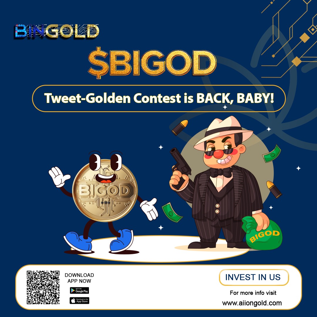 🚨 Tweet-Golden Contest is BACK, BABY! 💥🏆
Time to unleash your inner meme lord and turn that BIGOD energy into internet gold 🧠✨

💡 Got golden creativity? Prove it. WIN it. FLEX it. 💪😎

🔥 How to Join the Chaos:
1️⃣ Follow @BIGODTOKEN &amp; smash that RT 🔁
2️⃣ Post your funniest