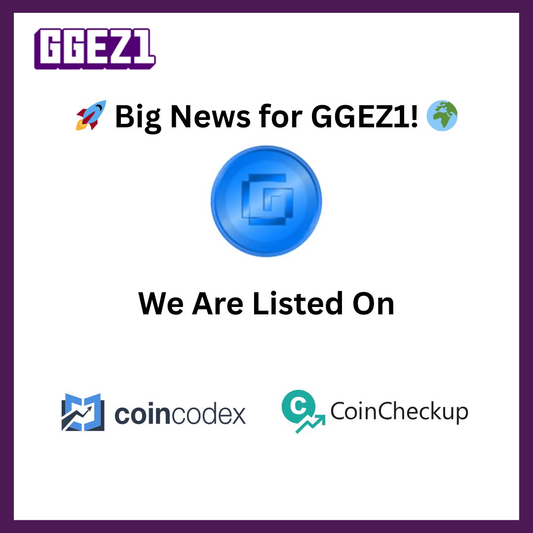 GGEZ1 (@ggez_one) on Twitter photo ๐ Exciting News! $GGEZ1 is now listed on <a href="/CoinCodex/">CoinCodex</a> & <a href="/CoinCheckup/">CoinCheckup.com</a>! ๐ฅ
Track us here:
๐ coincodex.com/crypto/ggez1/
๐ coincheckup.com/coins/ggez1
This is a big step in our mission to bring transparent, asset-backed ReFi from MENA to the world. ๐
#ReFi #Crypto #Web3 #GGEZ1 ๐ Exciting News! $GGEZ1 is now listed on <a href="/CoinCodex/">CoinCodex</a> & <a href="/CoinCheckup/">CoinCheckup.com</a>! ๐ฅ
Track us here:
๐ coincodex.com/crypto/ggez1/
๐ coincheckup.com/coins/ggez1
This is a big step in our mission to bring transparent, asset-backed ReFi from MENA to the world. ๐
#ReFi #Crypto #Web3 #GGEZ1