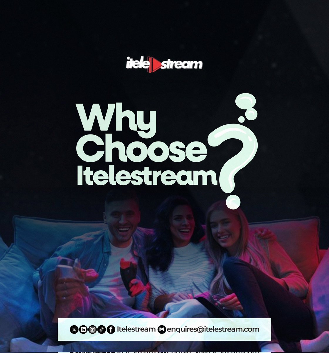 itelestream's tweet photo. Why Choose Itelestream?
Caption: What makes Itelestream different?
Creator-first features
Monetization tools
Easy streaming
Global reach
Choose better. Choose Itelestream.

#itelestream #streaming #streamingmadeeasy #virtualevents https://t.co/H80wBD8BSQ