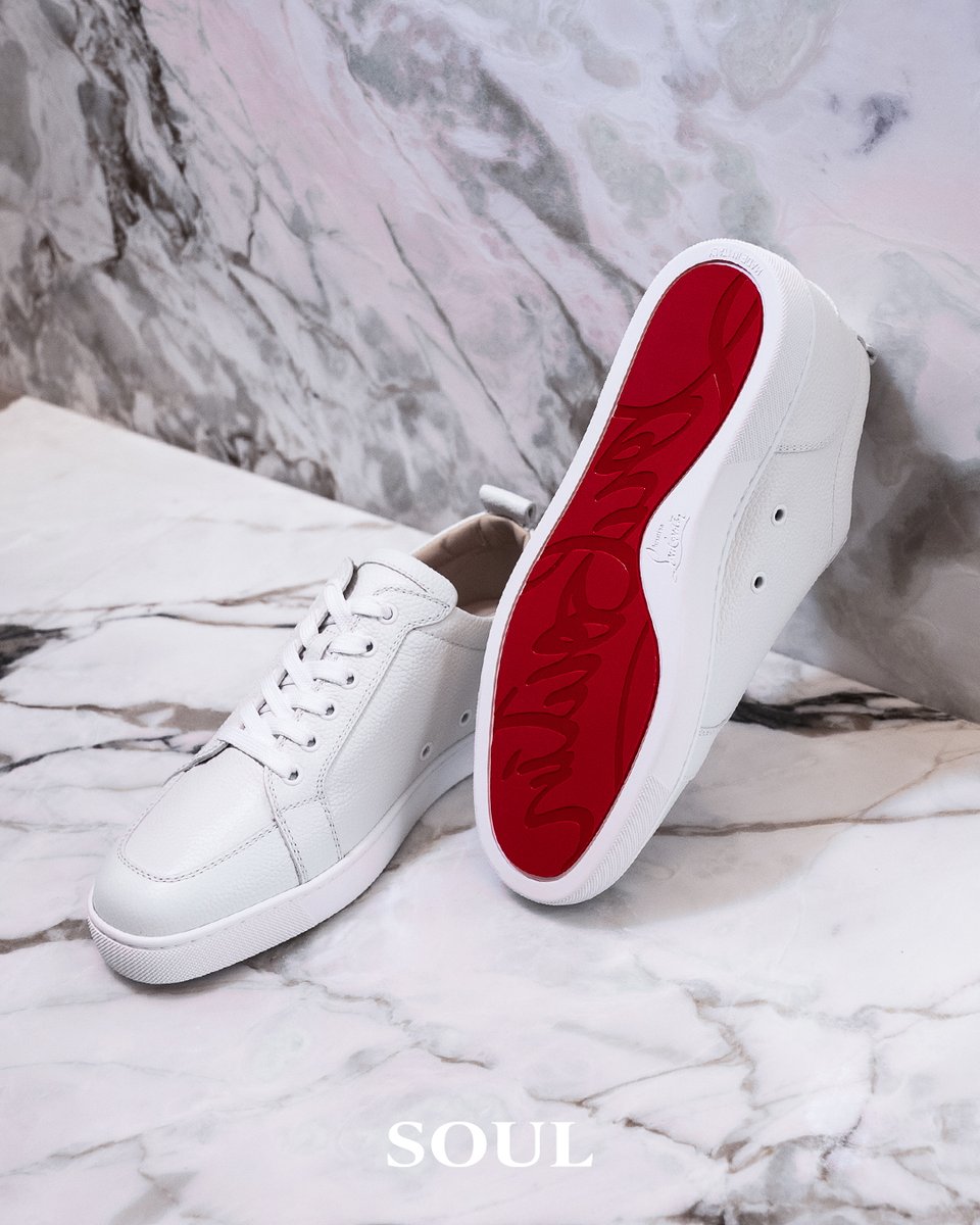 The Christian Louboutin Rantulow Flat in Latte is a masterpiece of premium grained calf leather, adorned with tonal stitching and the iconic red sole. It's a symbol of quiet confidence for those who walk their own path with elegance.

Available at Soul Gallery.