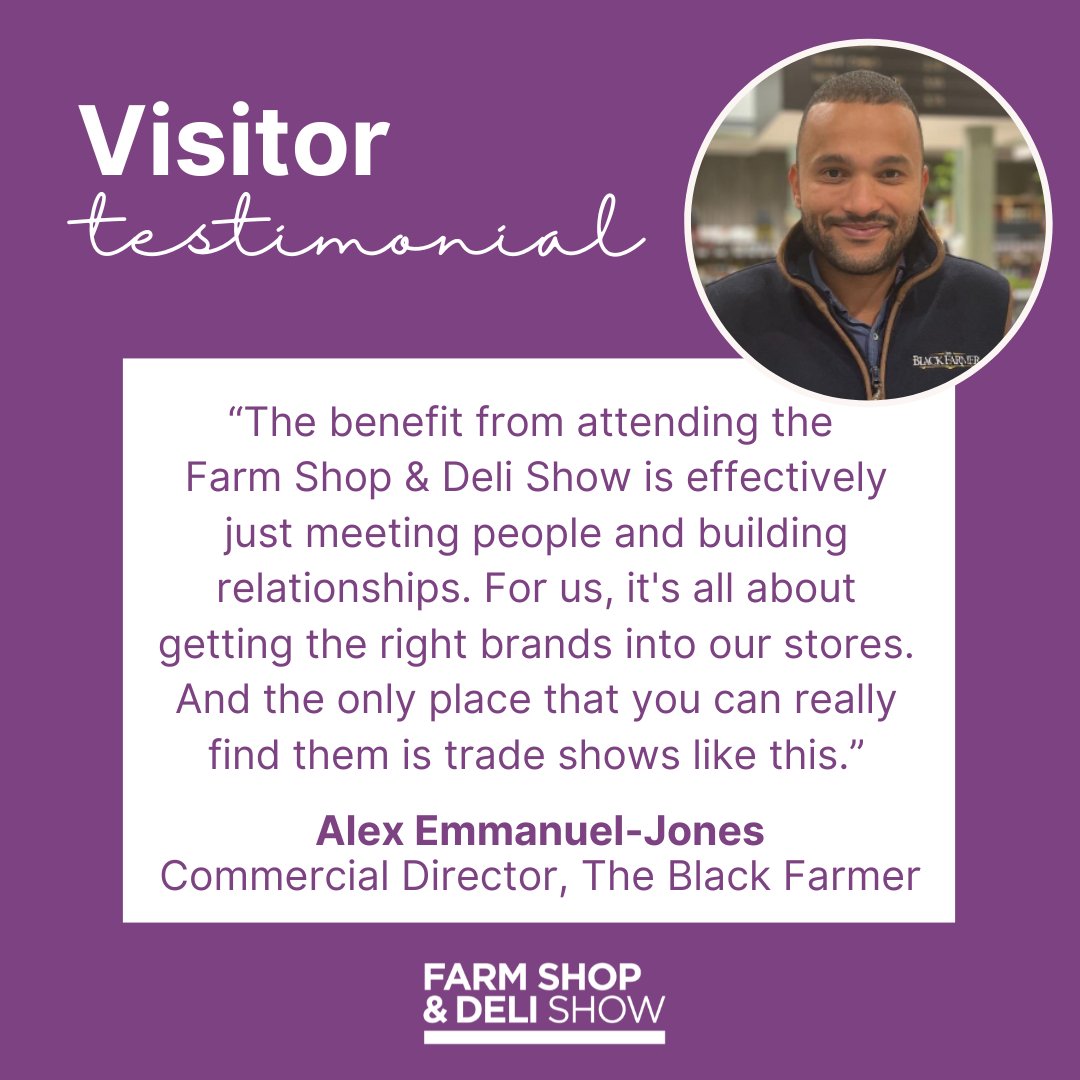 It was great to hear from Alex and his experience at the show last month, in particular why he felt that it was beneficial to attend!

🔗 Be the first to know when registration goes live by registering your interest here: ow.ly/BJhh50VVImf