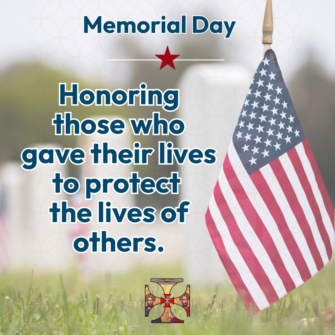 Home of the free because of the brave! Today we honor the men and women who sacrificed their lives for the freedoms we enjoy. Happy Memorial Day!

#Philoptochos