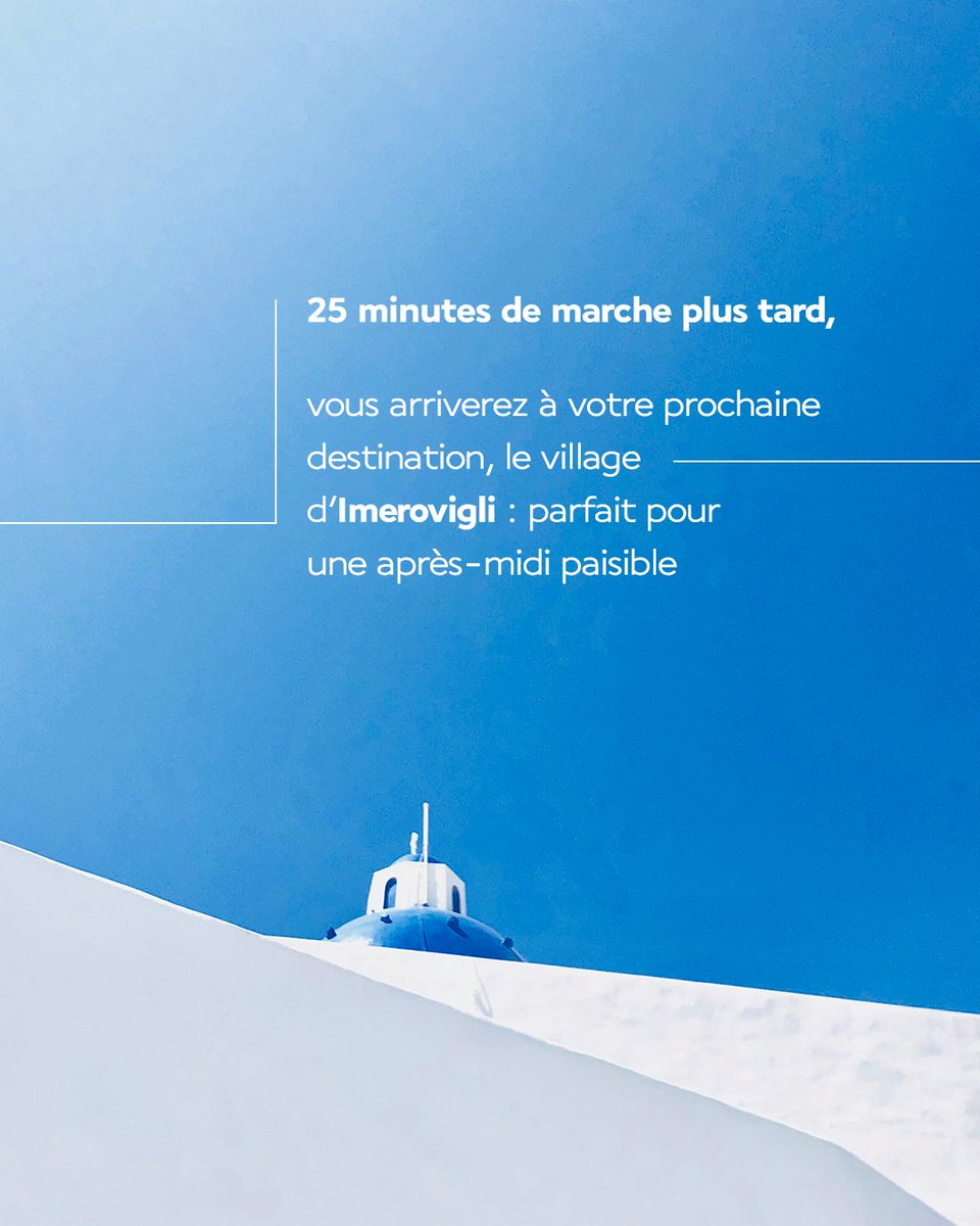Santorini est fait pour flâner ! Suivez notre itinéraire à travers l’île pour passer une journée paisible, à déambuler dans un paradis de bleu et de blanc.
En savoir plus ici bit.ly/45xrfdw