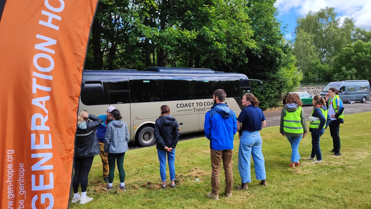 The first bus, from <a href="/StMatthewsAc/">St Matthew's Academy</a>, has arrived at camp! See you soon <a href="/StJoAcad/">St Joseph's Academy</a>! We can't wait for the week ahead with <a href="/be_genhope/">Generation Hope</a> at camp!