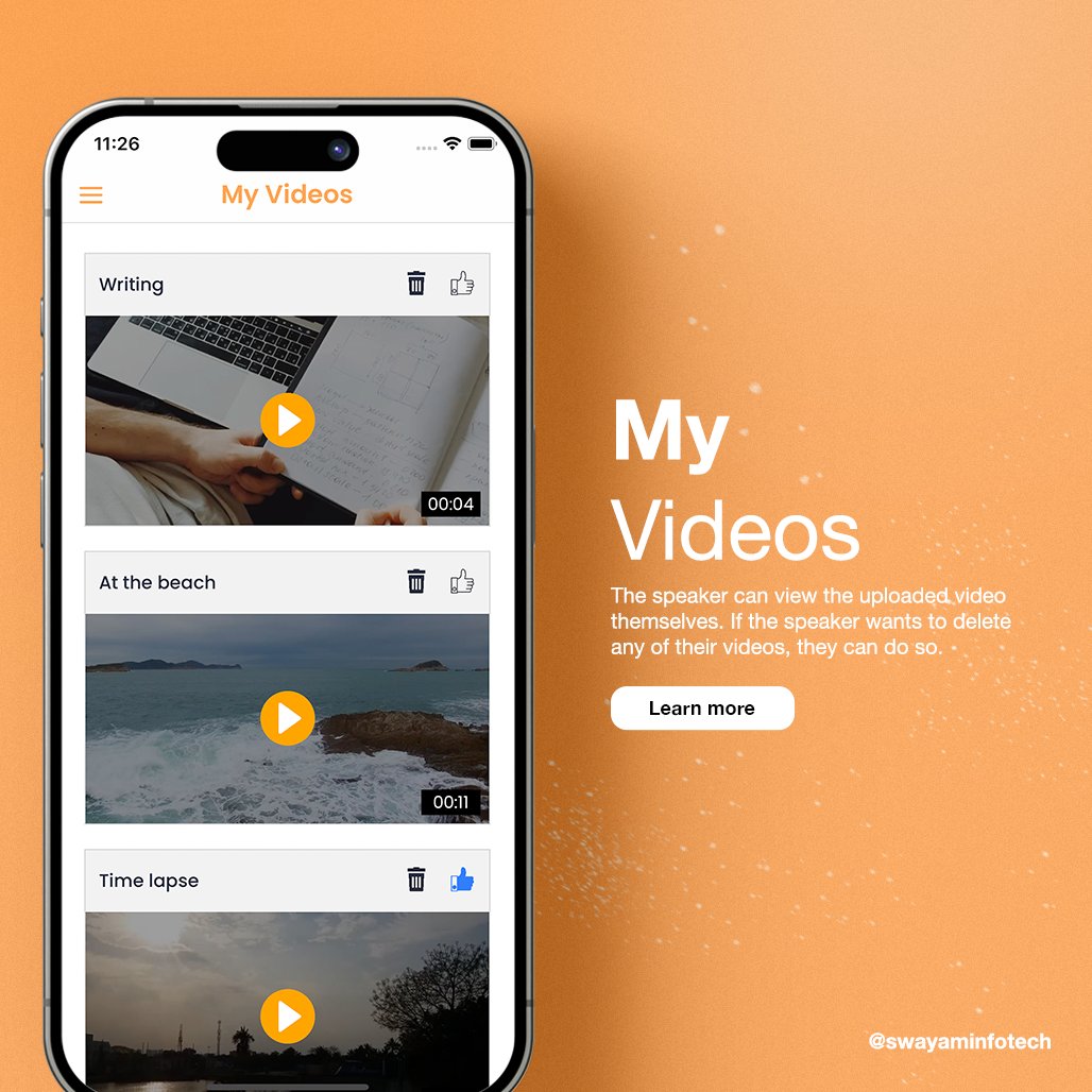 swayaminfotech's tweet image. Explore the power of online learning with our #elearningapp 💻. Introducing the Smart Learn Video Application 🎥—an innovative e-learning platform.
.
🌐: swayaminfotech.com/smart-learn-vi… 
.
#elearningappdevelopment #elearningvideoapp #smartlearnapp #learningapp #smartphone  #mobileapp