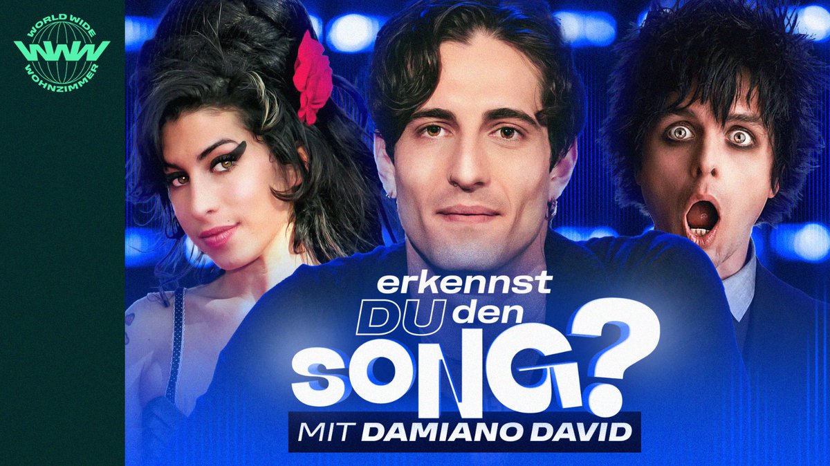 World Wide Wohnzimmer (@twintvofficial) on Twitter photo ERKENNST DU DEN SONG?
Wer beweist am Buzzer das beste Musikwissen und darf zur Belohnung die goldene Ananas anfassen? Heute dabei: Weltstar <a href="/daviddamiano99/">Damiano David</a>!
▶️ youtu.be/iabHedgj1Tw ERKENNST DU DEN SONG?
Wer beweist am Buzzer das beste Musikwissen und darf zur Belohnung die goldene Ananas anfassen? Heute dabei: Weltstar <a href="/daviddamiano99/">Damiano David</a>!
▶️ youtu.be/iabHedgj1Tw