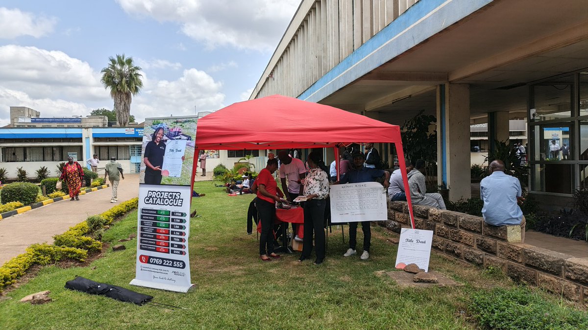 NLPKenya2025's tweet image. NEXTLEVEL PROPERTIES:  ACTIVATION UNDERWAY 💪 

Visit our booth at KNH Hospital (Today until Friday) to explore prime, affordable land parcels with clear titles in strategic locations. Limited plots available—secure yours today.  

#NextLevelProperties #LandInvestment